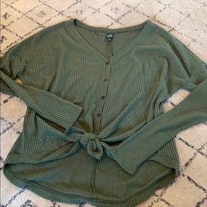 Target wild fable tie front shirt